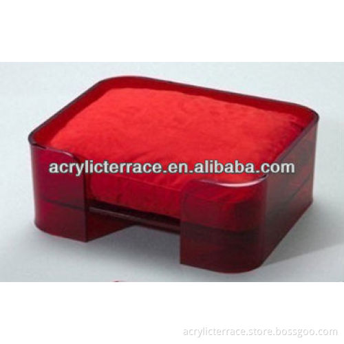 comfortable 2013 hot sale red acrylic dog bed display stand SZVJA325